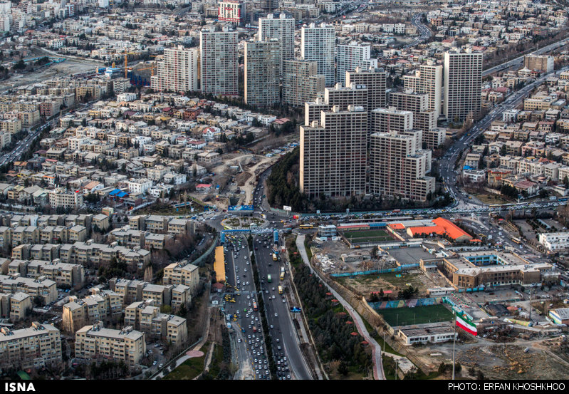 عکس تهران از بالای برج میلاد
